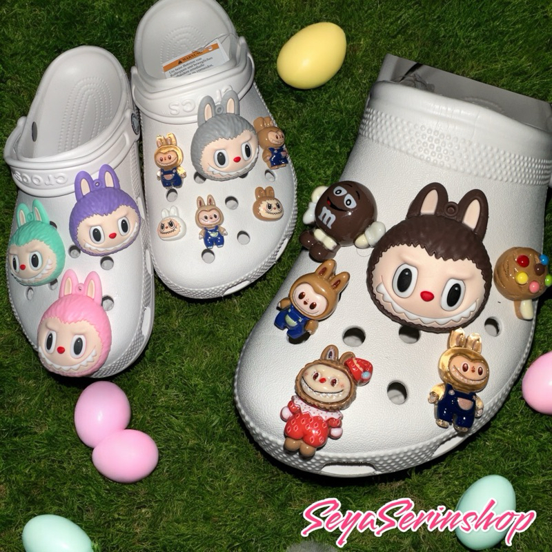 พร้อมส่งจากไทย Jibbitz จิ๊บบิท ลาบูบู้ ตกแต่งรองเท้า กระเป๋ามีรู