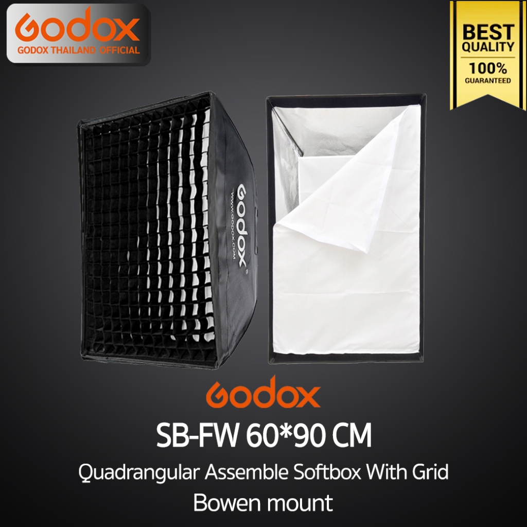 Godox Softbox SB-FW 60*90 cm. Quad Assemble Softbox With Grid ( Bowen Mount )