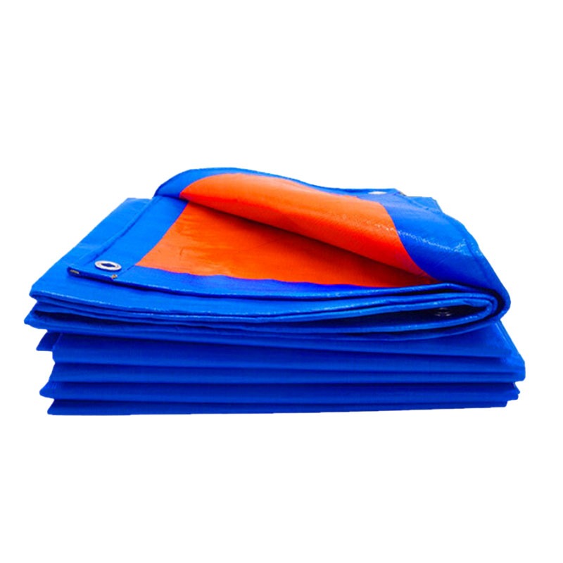 ผ้าใบPEกันฝน ผ้าใบขนาด2x2-3x4เมตร ผ้าใบตั้งแคมป์ ผ้าใบกันน้ำ ฟลายชีท แบบมีตาไก่ ผ้าใบPEกันแดด กันฝน