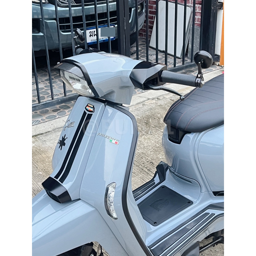 ฮิต!!! กระจกปลายแฮนด์ R-Mini สำหรับ Lambretta & Vespa สปอร์ต ดีไซน์สวย งาน CNC คุณภาพ แข็งแรงทนทาน : Pocenti Scooters
