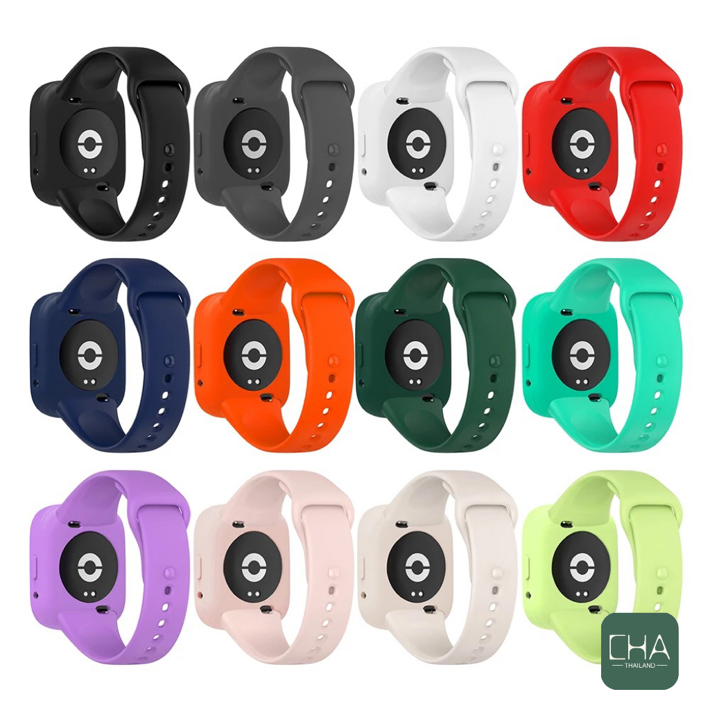 สายซิลิโคน สำหรับ Redmi Watch 3 Active / Lite สายรัดข้อมื กีฬาแบบถอดเปลี่ยนได้