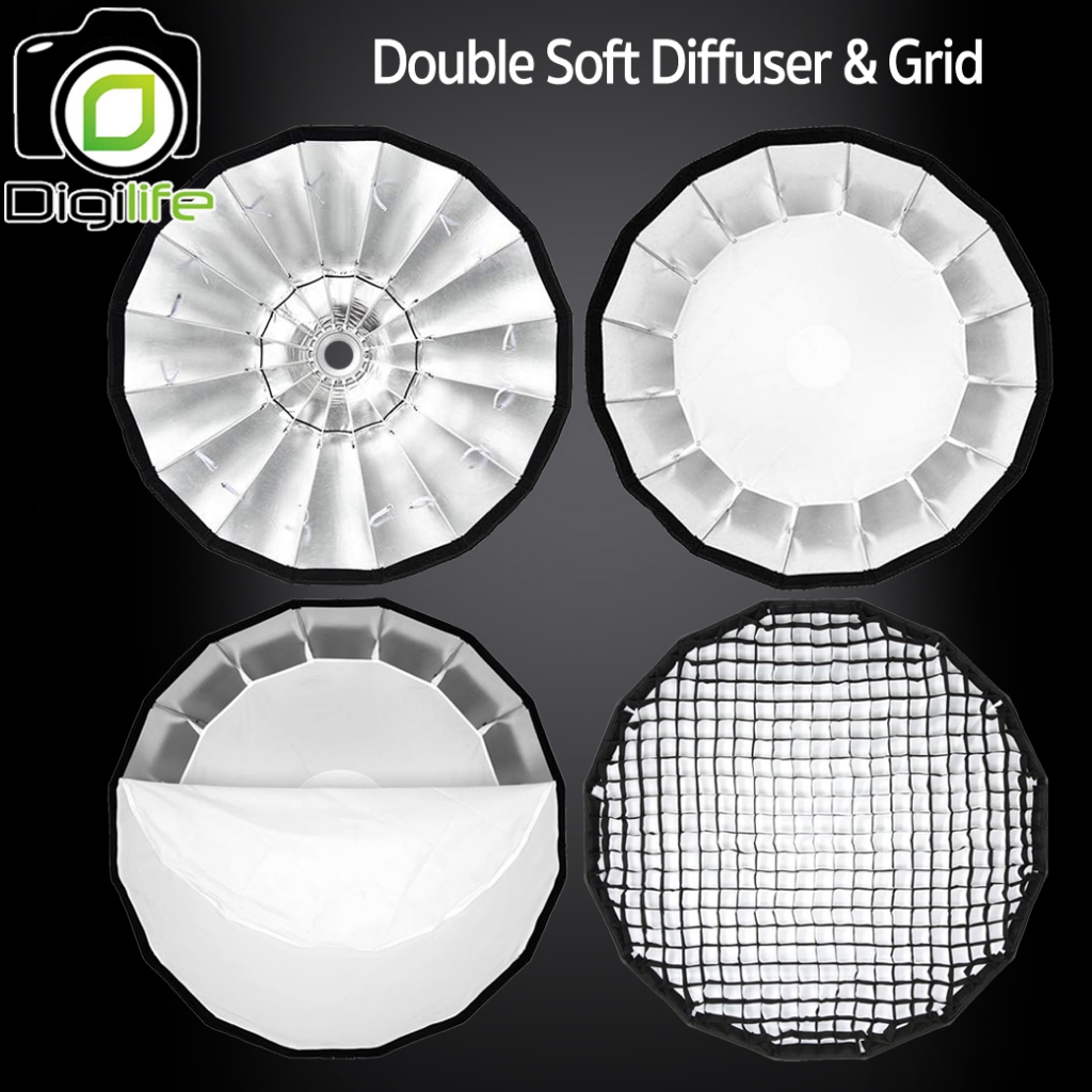 Godox Softbox P90H ( 90cm. ) Octa Assemble Parabolic Softbox With Grid ( Bowen ) ( P90L, P90G, P90 ) / Digilife Thailand