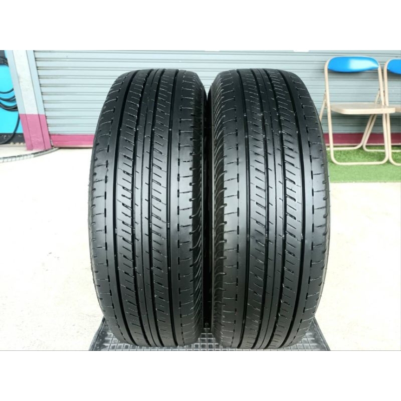 **ราคา 2 เส้น**ยางมือสอง 215/70R15 Bridgestone Duravis R611 ผลิตปี 2022 ประกันบวม 30 วัน พร้อมจุ๊บลม