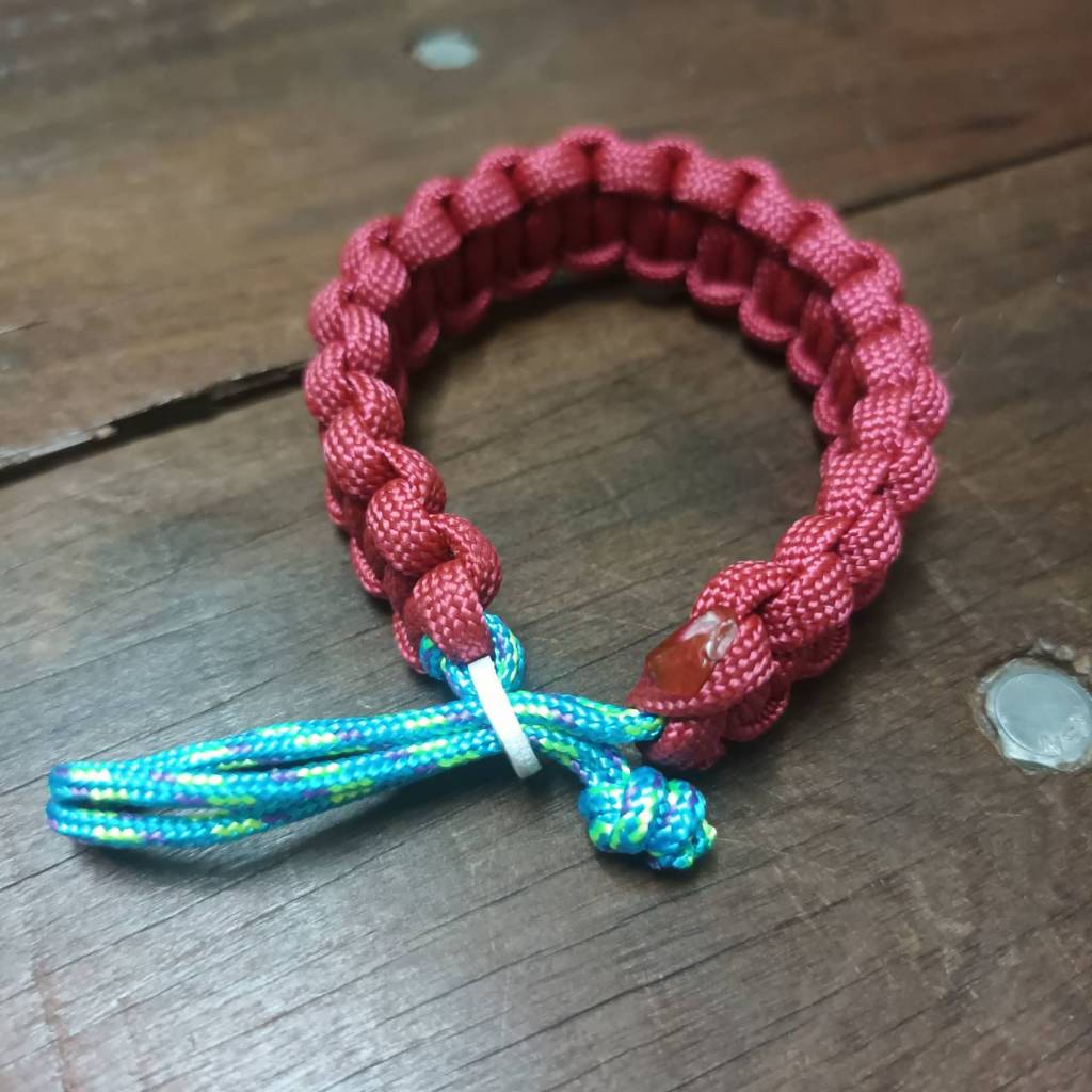 MC2THAILAND กำไลข้อมือ กำไล COBRA CORE-BLUECAMO1 Bracelet Paracord Model 01 Aluminum S-Eye Made in T