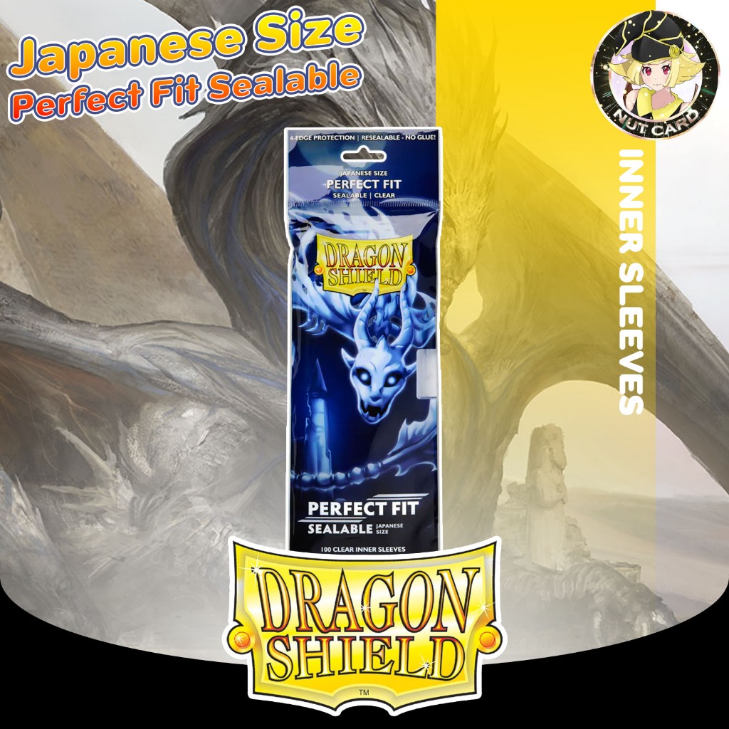 [Dragon Shield] Japanese-Size Perfect Fit Sealable Inner Sleeves