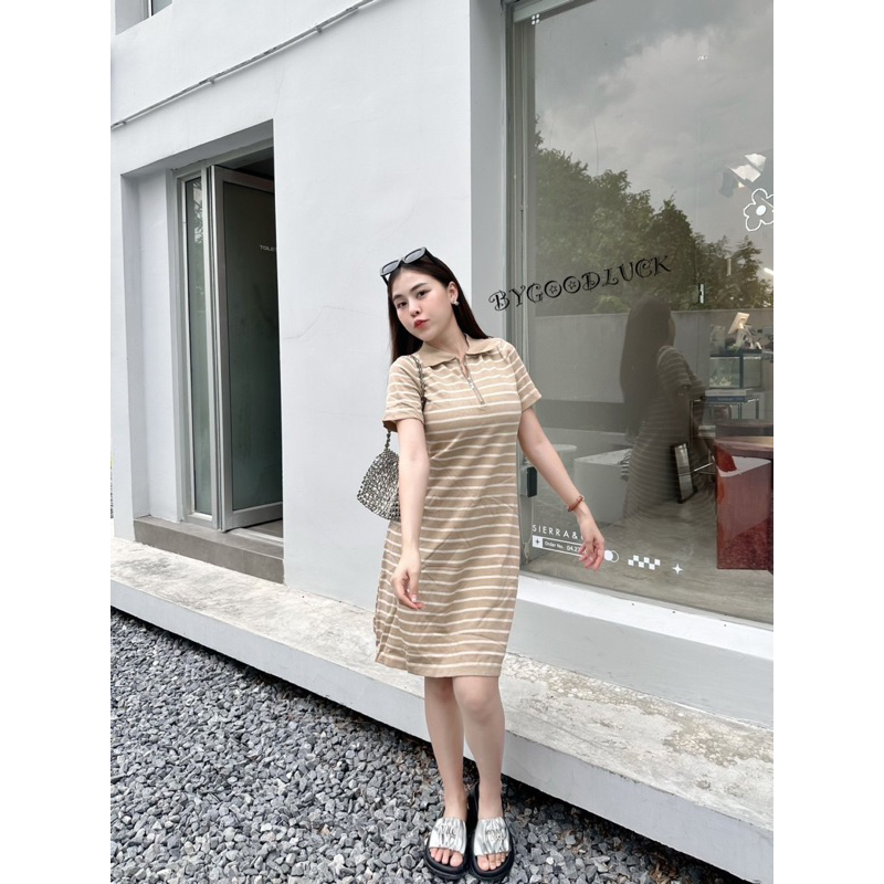 Chill Fashion Shop เดรสผ้าไหมพรม (รุ่นไข)