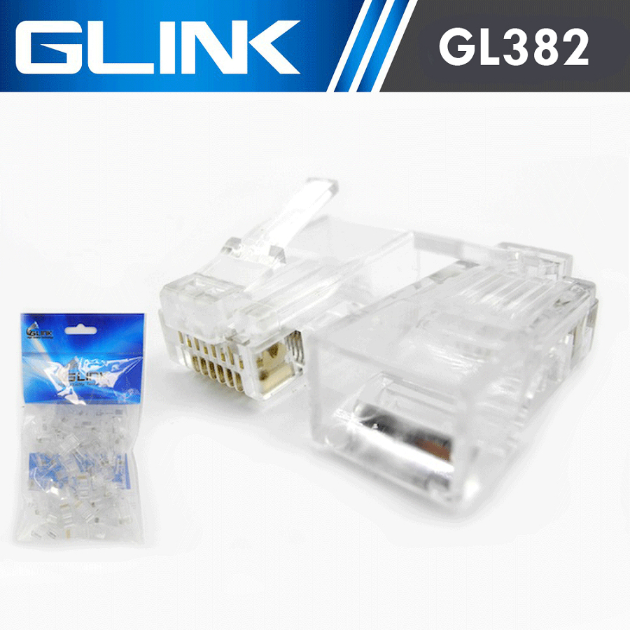 Glink RJ-45 Cat5e/Cat6/Cat6e GL380/GL382/GL389/GL390 หัวต่อสายแลน หัวRJ-45