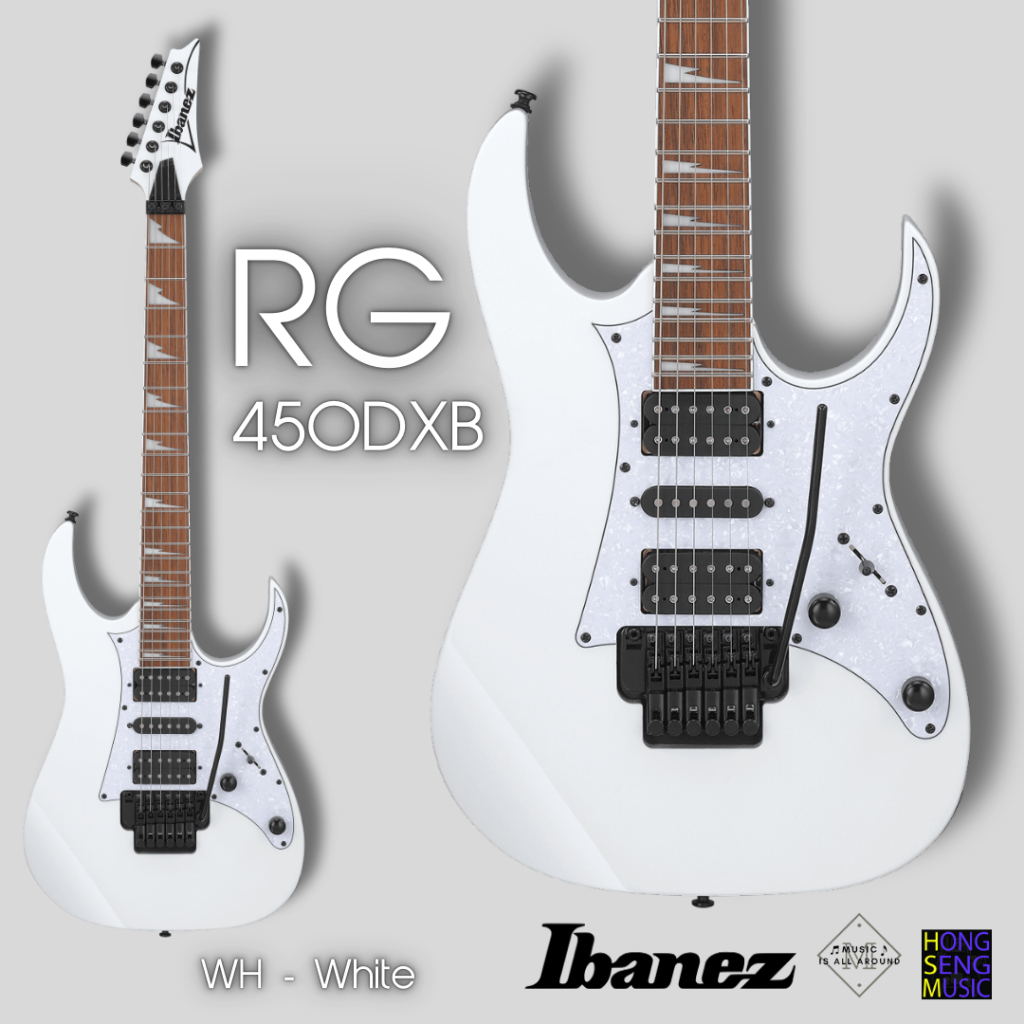 กีต้าร์ไฟฟ้า ibanez New model 2024 รุ่น RG450DXB - WH : White