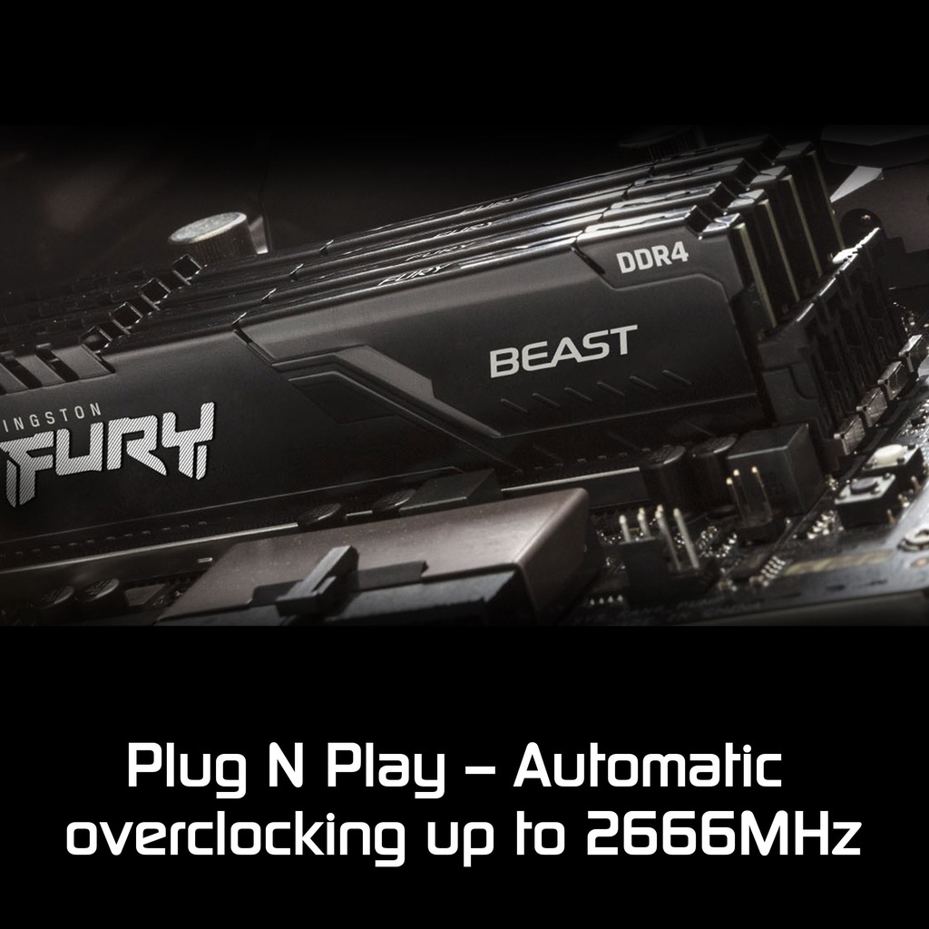 Kingston HyperX FURY Desktop DDR4 RAM 4GB 8GB 16GB 2133Mhz 2400Mhz 2666Mhz 3200Mhz DIMM Game Memory