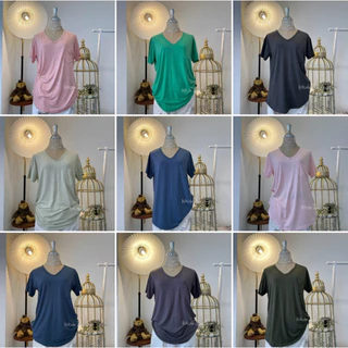 เสื้อยืดเรย่อนสาวอวบ อก38-44 ผ้ายืดตามตัว ใส่สบายผ้านิ่มทิ้งตัวไม่ร้อน มีเก็บเงินปลายทาง KIT032