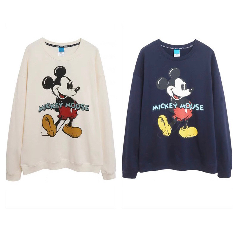 เสื้อวอร์ม สเวตเตอร์ มิคกี้ Mickey mouse แบรนด์ Disney แท้ % （ts214) TS154