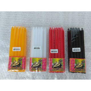เทียนหอม หนักบาท เกรด AA แพ็คละ 10 แท่ง มีให้เลือก 4 สี