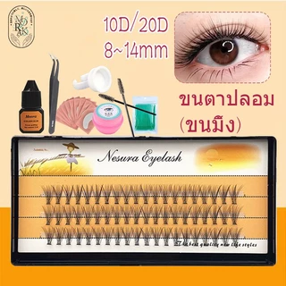 ขนตาปลอม ขนตา ขนตาต่อ ขนตาปลอมต่อเอง ชุดขนตาปลอม ขนตาแต่ละช่อ ขนตาช่อ คลัสเตอร์ต่อขนตา 10-20D 8-14mm