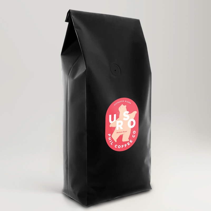 Urso Coffee 1kg (Medium Roast) เมล็ดกาแฟคั่วสด อาราบิก้า 100%