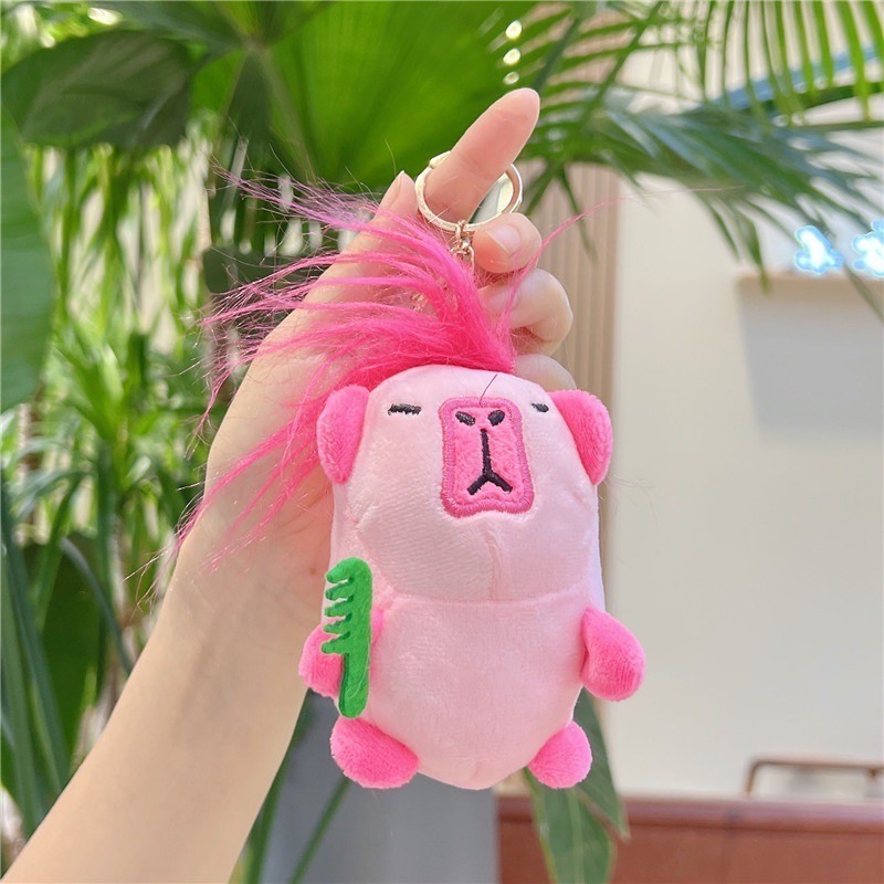 Capybara คาพีบาร่า กะปิปลาร้า พวงกุญแจคาปิบารา ของเล่นตุ๊กตา พวงกุญแจพี่จอง คัลแลน ตัวใหญ่