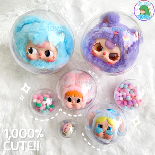 (พร้อมส่ง🇹🇭) บอลใส บอลใส่ตุ๊กตา บอลใส่เงิน กลม บอลใส่ของขวัญ Hacipupu CRYBABY PPG / Baby Three 5,8,10,14,20cm ของปัจฉิม