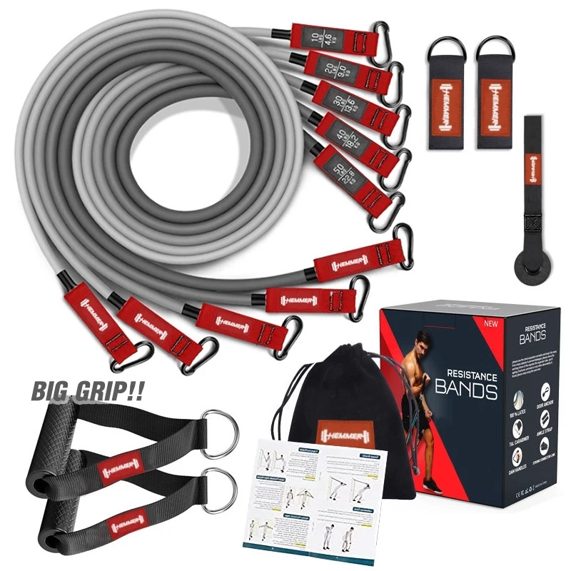 ฟรี..คลิปสอน ยางยืดออกกำลังกาย แรงต้าน 150 200 ปอนด์ homegym hemmer resistance band