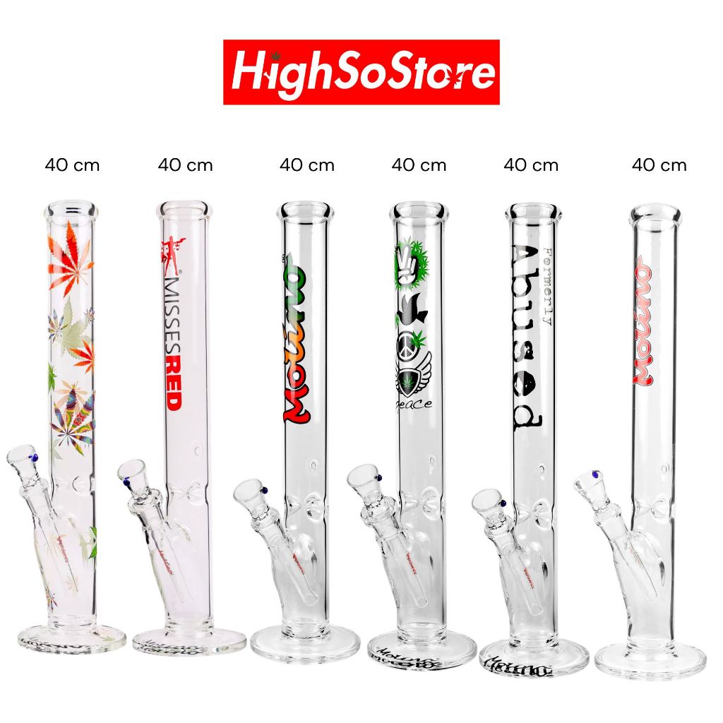 บ้องแก้ว แบรนด์ Molino Glass ของแท้ 100% บ้อง สูง 40 เซนติเมตร หนา 4 มิลลิเมตร