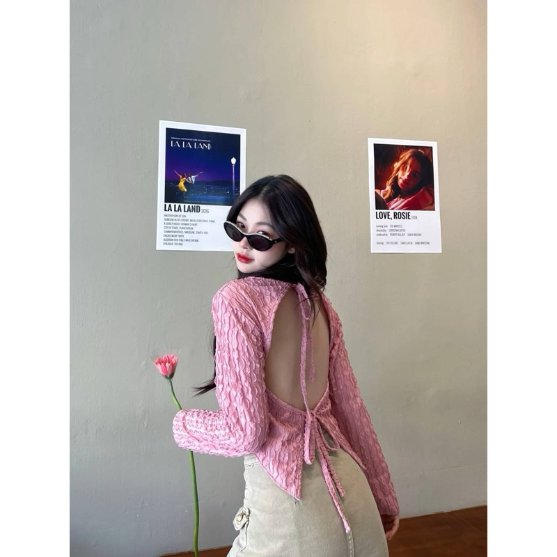 เสื้อไป้หลังผูกโบว์บนล่าง SHEENY