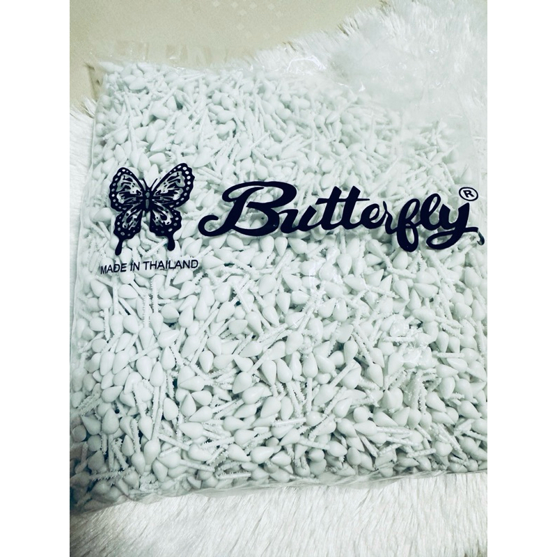 ดอกพุดปลอม ดอกพุดร่วงพลาสติก ตรา Butterfly  ถุงใหญ่ บรรจุ 1 กก.