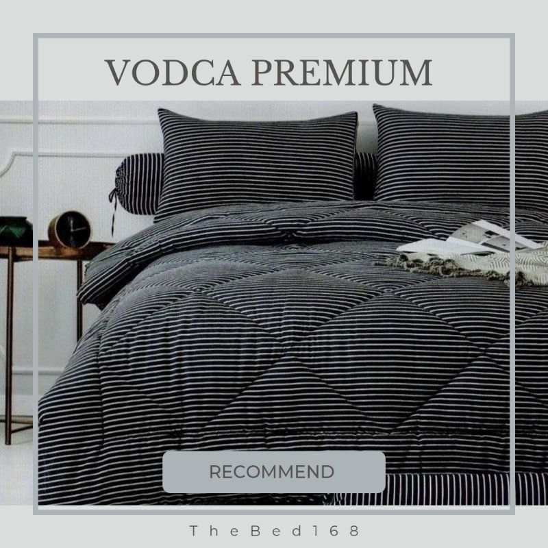 40ลาย ชุดเครื่องนอนVODCA แท้ 100% ชุดผ้าปูที่นอน พร้อมผ้านวม7ฟุต ปลอกหมอน ใช้กับที่นอนหนา8-12นิ้ว