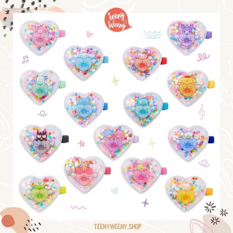 กิ๊บติดผมซานริโอ้ Sanrio puroland รุ่นกลิตเตอร์