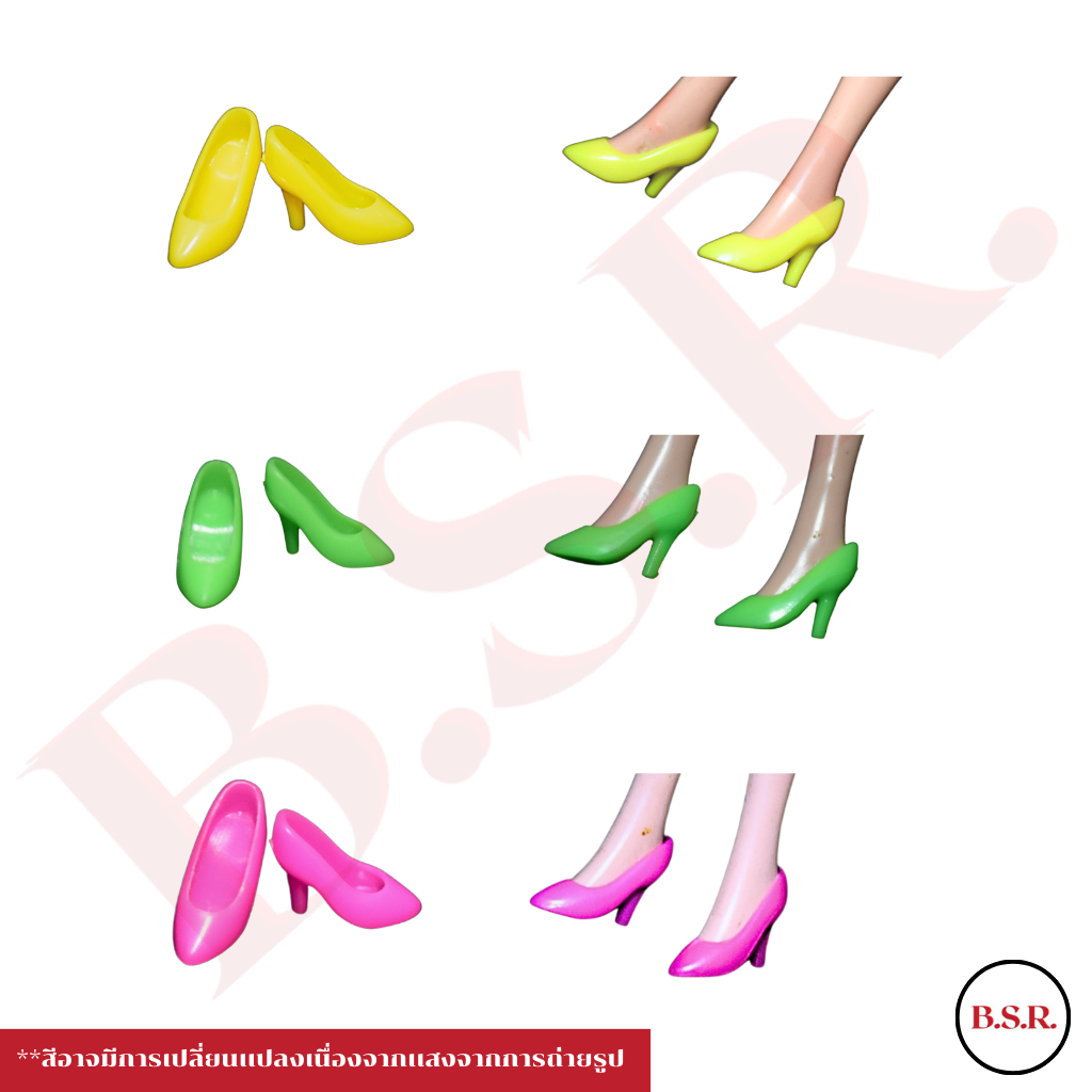 [L68-70]รองเท้าตุ๊กตาเหมาะกับบอดี้เล็ก 23 ซม มอนเตอร์ไฮท์ มีให้เลือกทั้งหมด3สี ราคาถูก