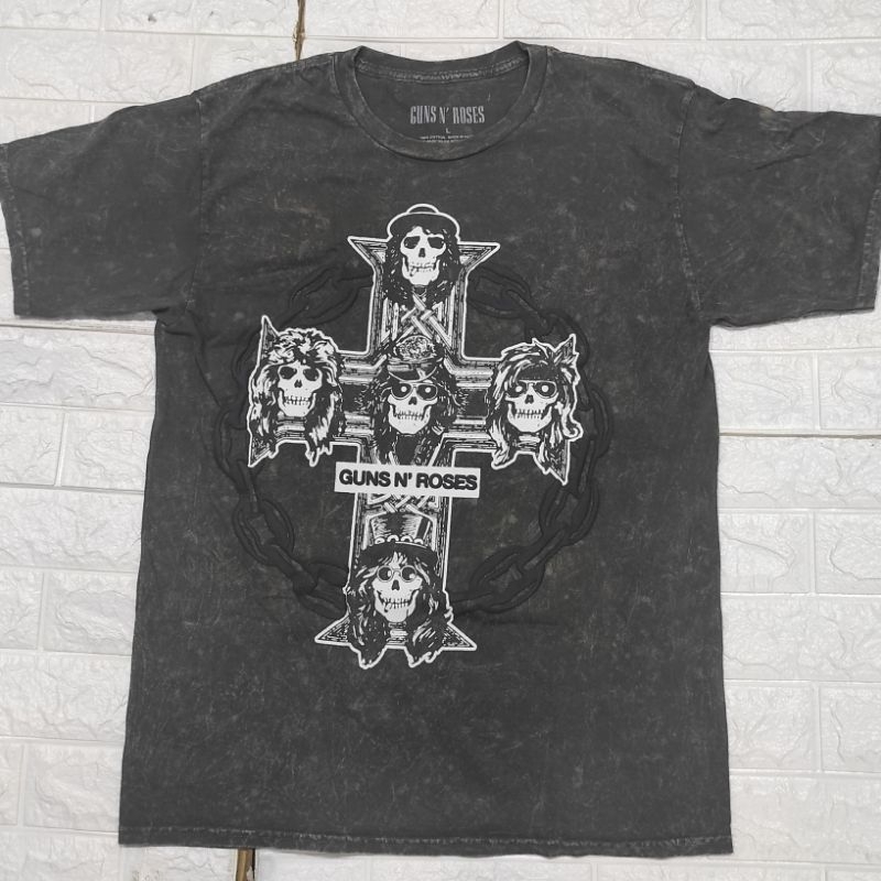 เสื้อวง GNR GUNS and Roses 🌹 ผ้าฝอก ลิขสิทธิ์ ปี 2023