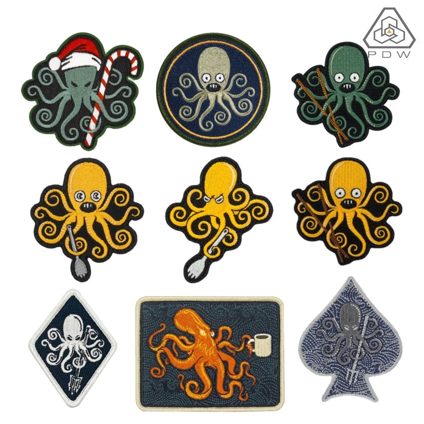PDW SPD Kraken Collection Morale Patch รวมรูปสัญลักษณ์เจ้าปลาหมึกยักษ์คราเคน