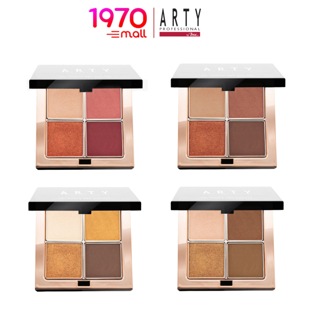 *ARTY PROFESSIONAL THE LUXURY EYE PALETTE 5g. อายแชโดว์ 4 เฉดสี เนื้อแมทท์และชิมเมอร์ สวยแกรมในตลับเดียว