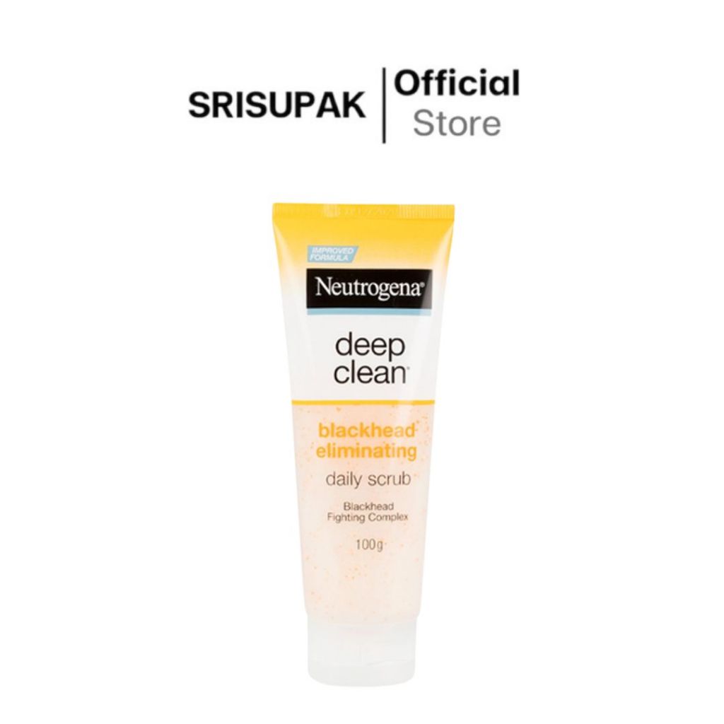 NEUTROGENA Deep Clean Blackhead Eliminating Daily Scrub โฟมล้างหน้า 40 g / 100g