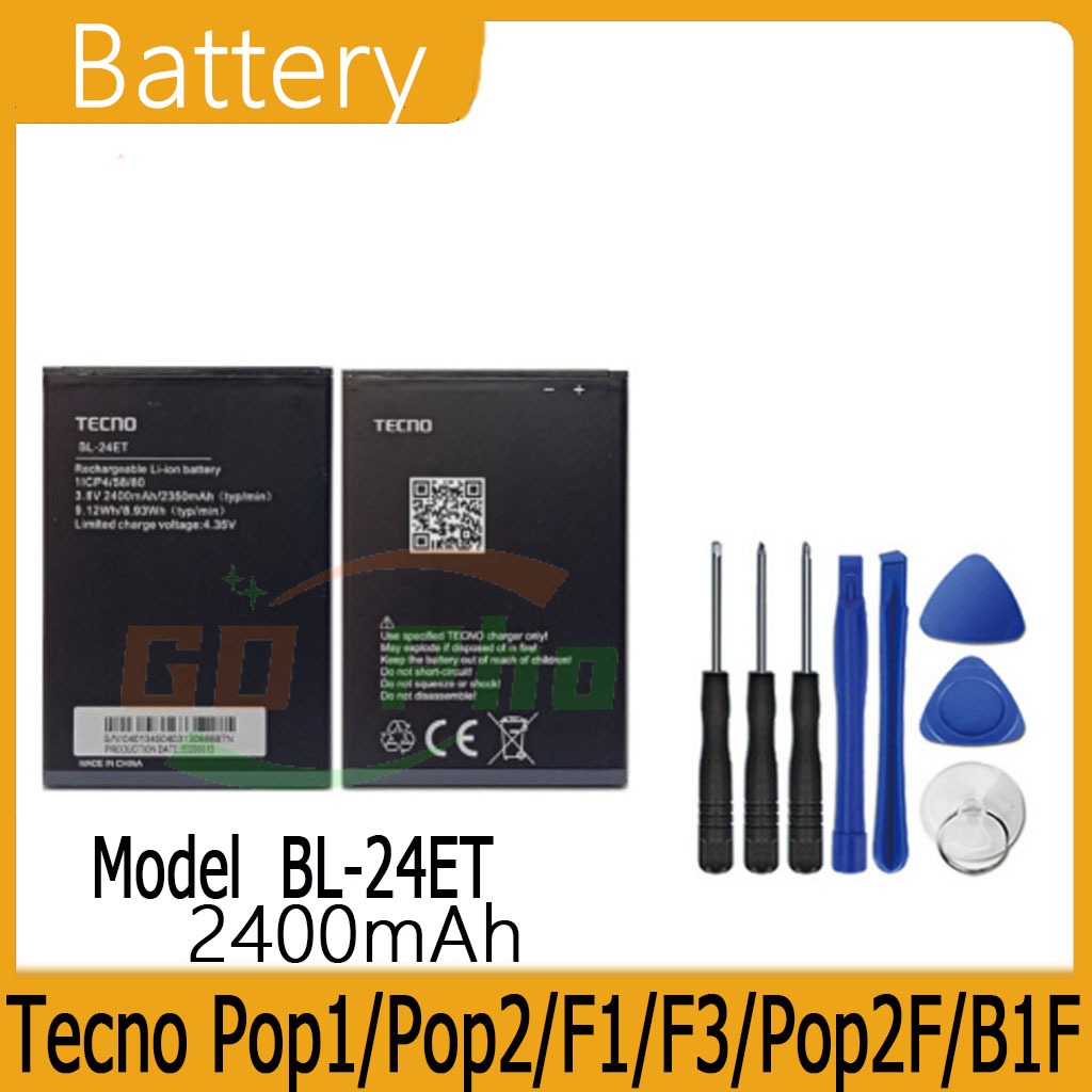 แบตเตอรี่ Battery Tecno Pop1/Pop2/F1/F3/Pop 2F/B1F Model BL-24ET คุณภาพสูง แบต เสียวหมี่ (2400mAh) f