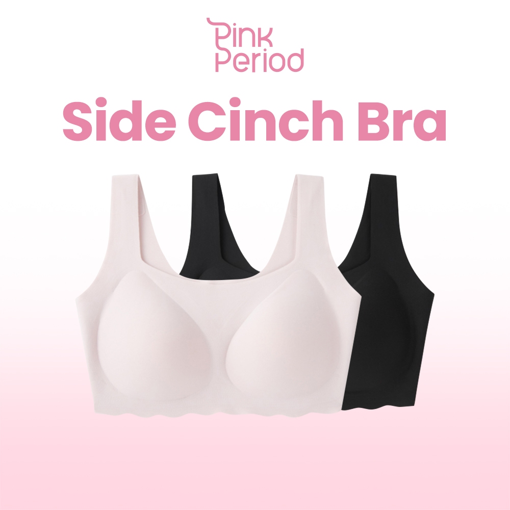 Pink Period เจลลี่บรา ไร้โครง Free Size Bra ก็บกระชับเนื้อด้านข้าง ใส่สบายยืดเยอะ เสื้อในดันทรง 001