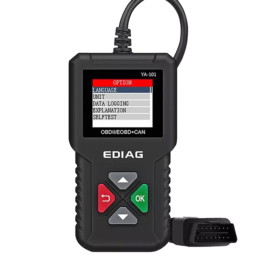 (มีใบกำกับภาษี) YAWOA YA-101 (KS1613) เครื่องสแกนเนอร์ OBD2 วิเคราะห์ระบบเครื่องยนต์