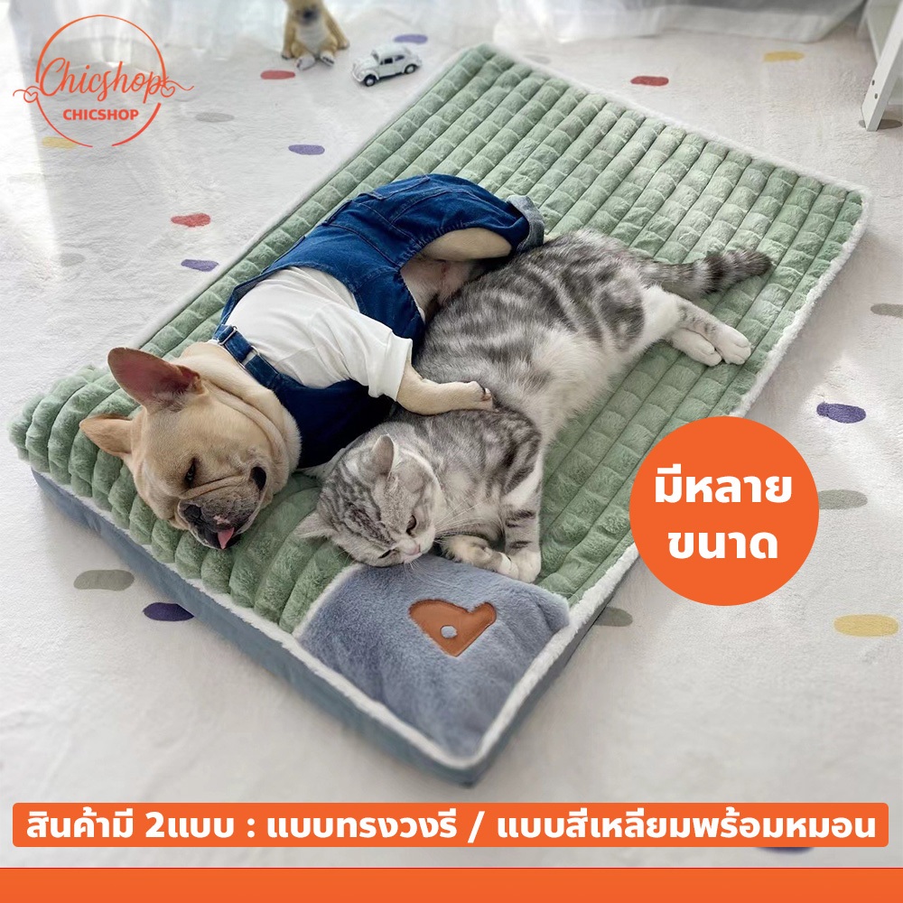 ที่นอนสัตว์เลี้ยง นุ่ม สบาย ทำความสะอาดง่าย สำหรับน้องหมา น้องแมว