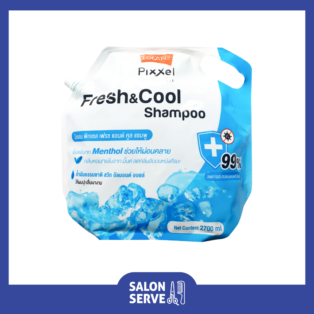 แชมพู Lolane Pixxel Fresh & Cool Shampoo โลแลน พิกเซล เฟรช แอนด์ คูล แชมพู 2700 ml