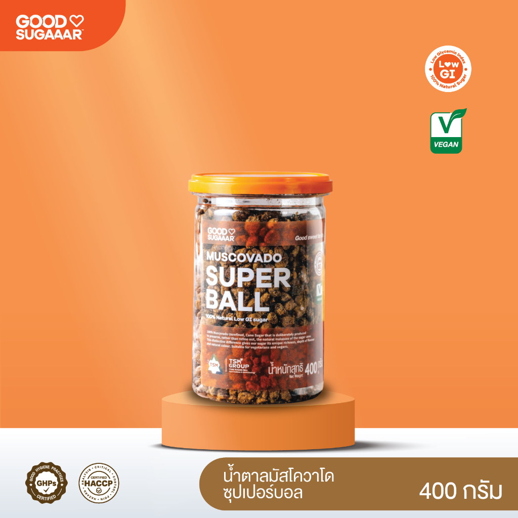 มัสโควาโด ซุปเปอร์บอล Muscovado Super Ball 400 กรัม