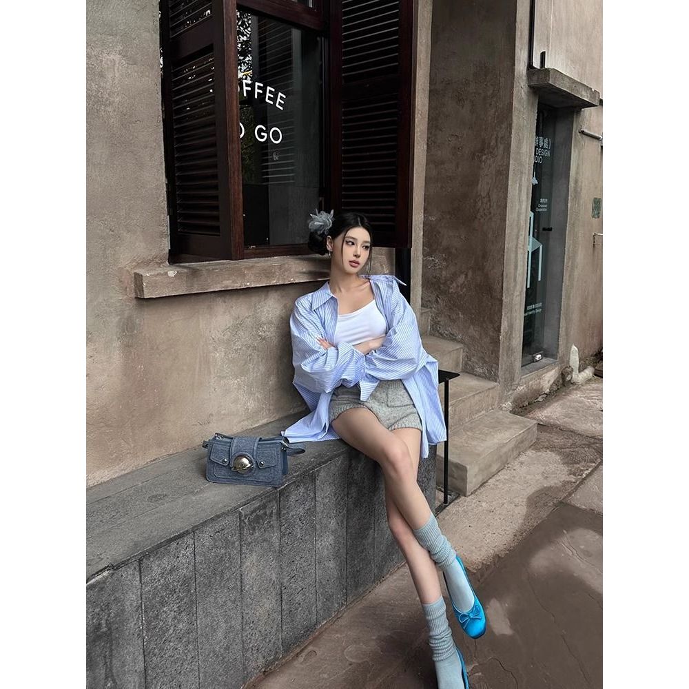 NEW ❤ รองเท้าแมรี่เจน รองเท้าส้นแบนของผู้หญิง ผ้าซาติน คุณภาพดี สะดวกสบาย อ่อนนุ่ม สีฟ้าสวยมาก - รูปที่ 7