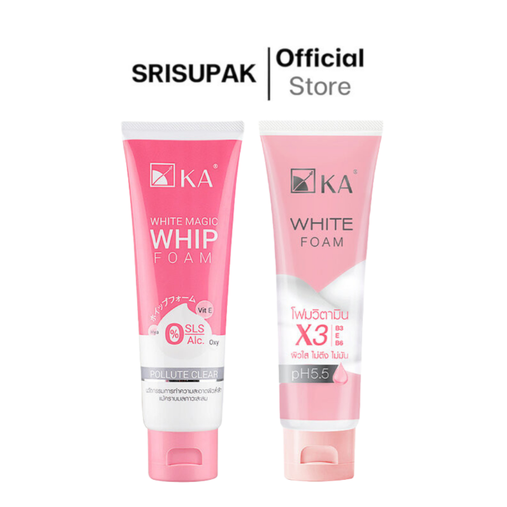 KA Foam เคเอ โฟมล้างหน้า 50g. / 100g (White/White Magic Whip)