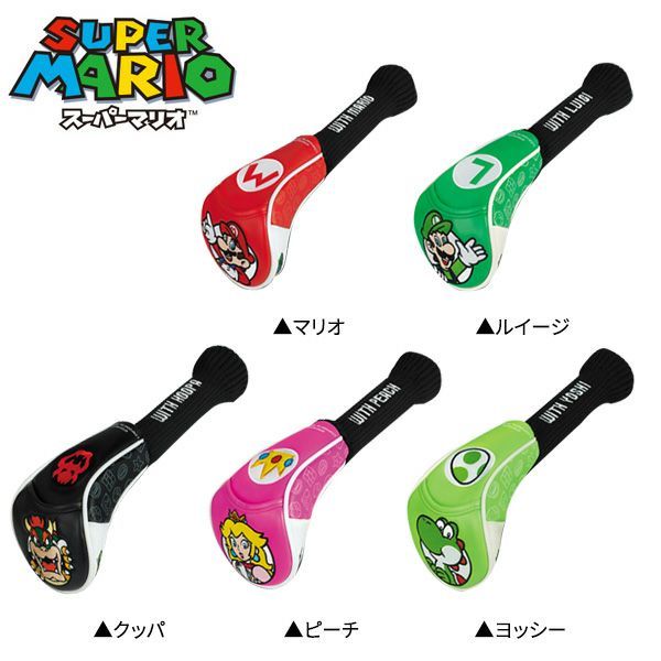 ฝาครอบหัวไม้กอล์ฟ Super Mario สําหรับไดร์เวอร์ / ไม้แฟร์เวย์ / พัตเตอร์