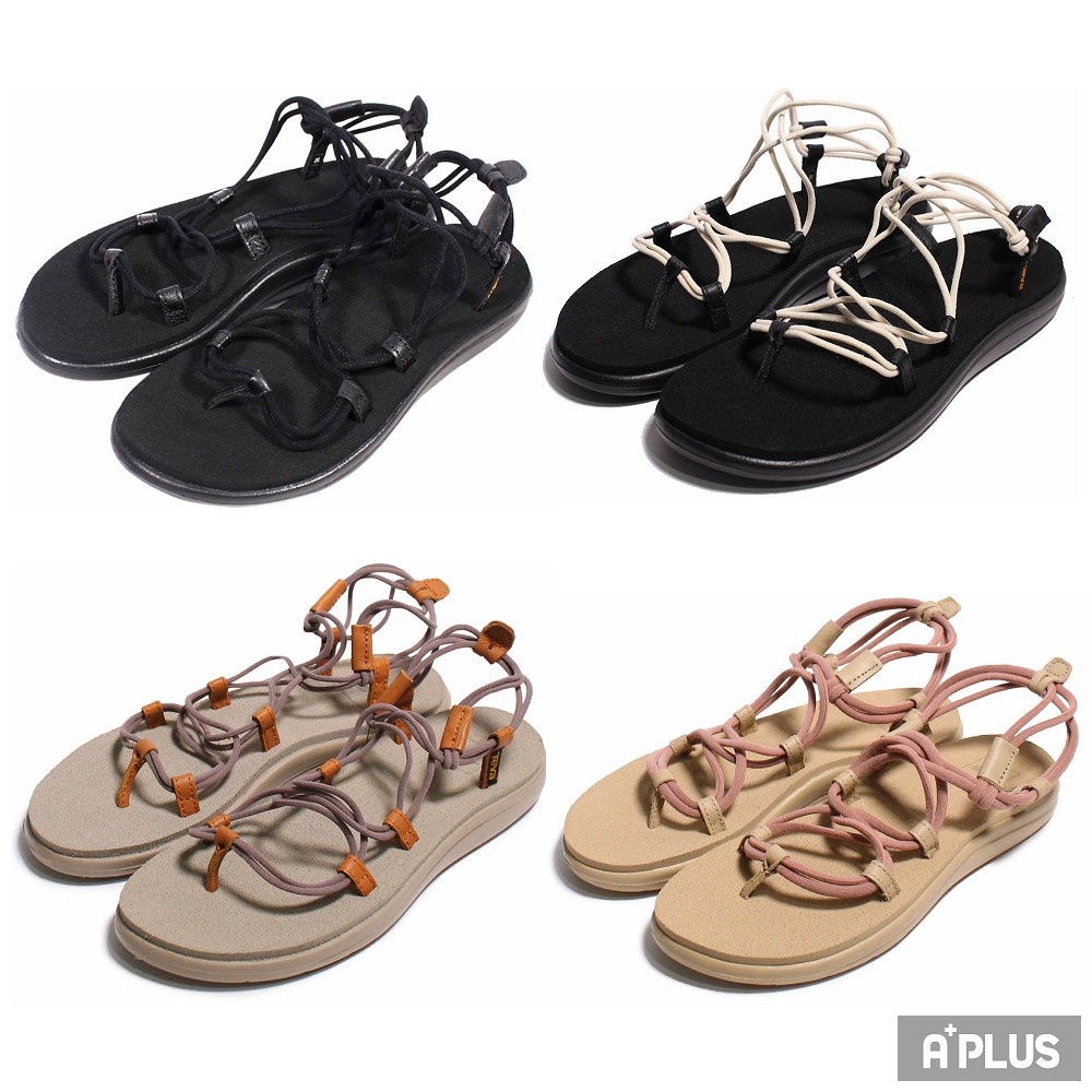 TEVA ผู้หญิง Voya Infinity Space Dye Roman Webbing รองเท้าแตะน้ำหนักเบาสบายถักสี่สี