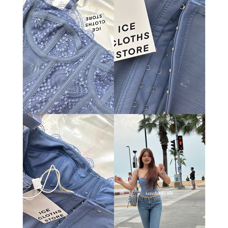 𝒾𝒸𝑒𝒸𝓁𝑜𝓉𝒽𝓈 𐐪ї𐑂 | Letia Corset top ใช้โค้ดในวิดีโอเหลือ 328.-