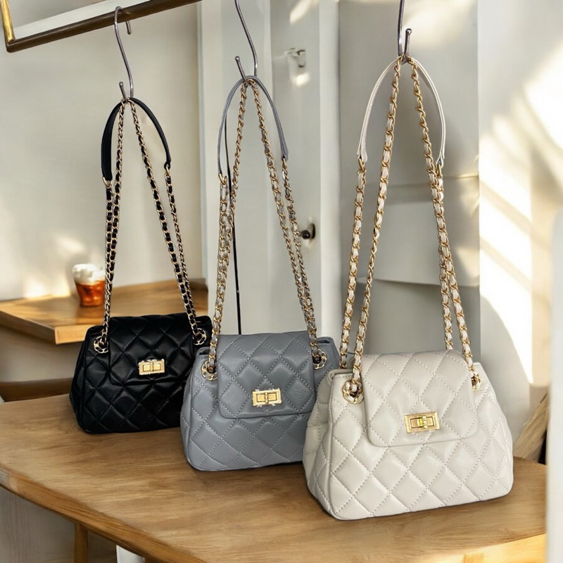 Mason 22cm กระเป๋าหนังแกะ แบรนด์Lovera