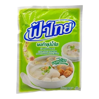 ผงทำน้ำซุป ซุปน้ำใส ซุปน้ำข้น ผงปรุงรส รสเห็ดหอม (เจ) ตรา ฟ้าไทย ขนาด 165 กรัม