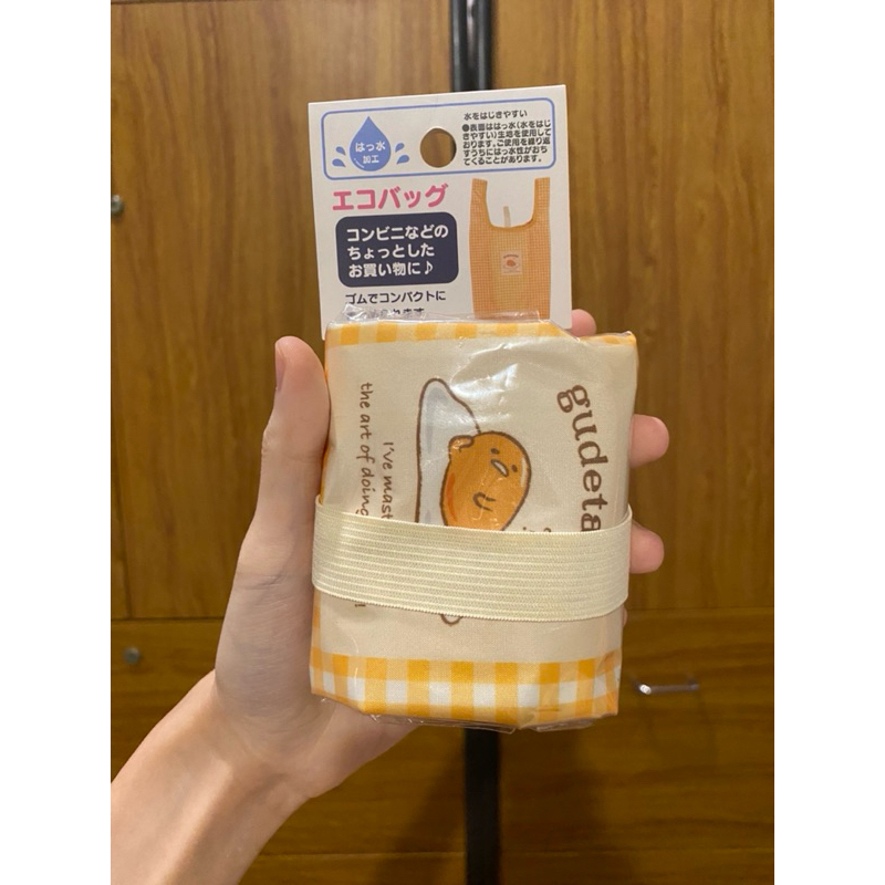 Gudetama Sanrio กระเป๋าผ้าใส่ของพับได้