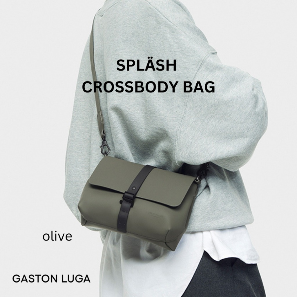 Gaston Luga รุ่น Splash crossbody  กระเป๋าสะพายข้าง กันน้ำ(พร้อมส่งจากไทย)