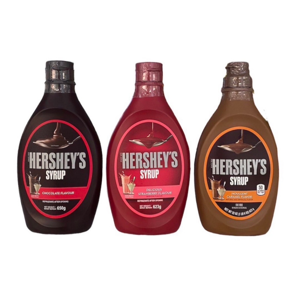 Hershey's Syrup น้ำเชื่อม เข้มข้น รส ช็อคโกแลต สตรอเบอรี่ คาราเมล 623 กรัม เฮอร์ชี