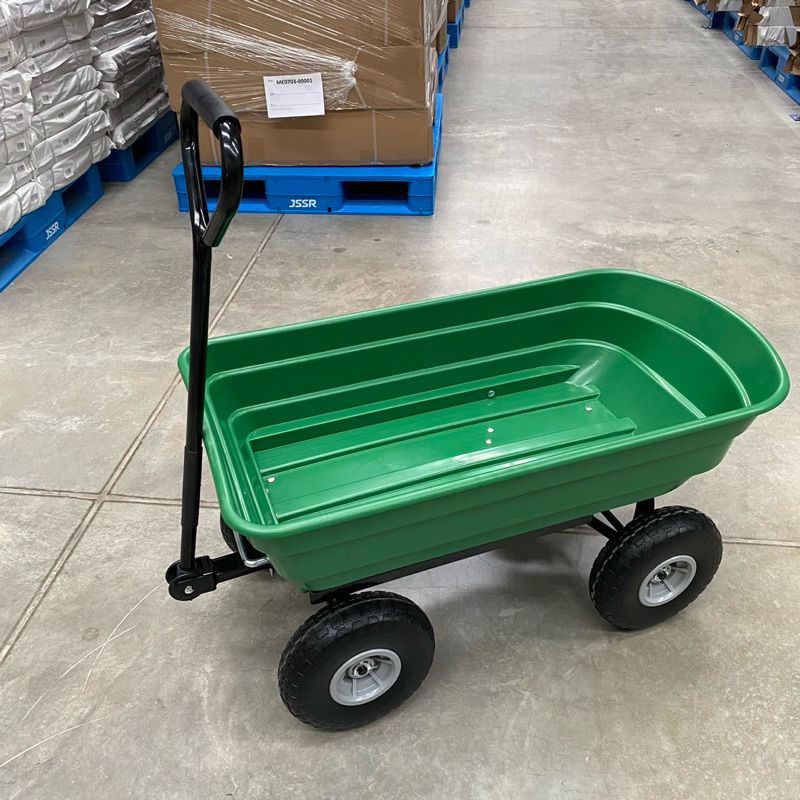 รถลากในสวนกระบะดั้ม 75 L รับน้ำหนักได้ 160 kg รุ่นยางตัน 52x113x50 cm