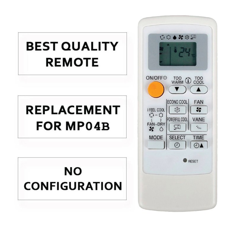 รีโมทคอนโทรล MP07A ใหม่สําหรับ Mitsubishi AC MH08B MP04B MSZ-GA50VA - รูปที่ 3