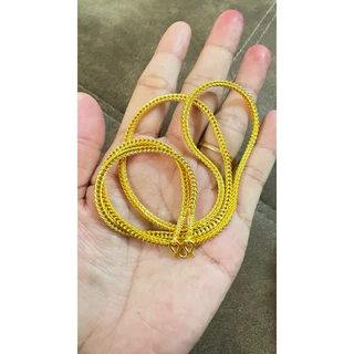 C04สร้อยคอสี่เสาแน่นตันหนัก1บาท แถมฟรีตะขอเพิ่ม1ชิ้น งานคุณภาพคัดเกรดพีเมี่ยมเหมือนจริง